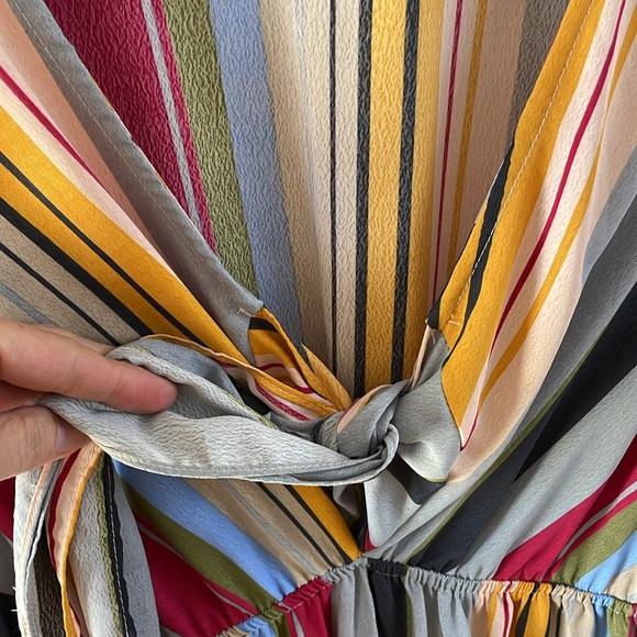 UMGEE Dress Asymmetrical
Multicolor boho Striped Hi Low maxi M - Picture 7 of 12